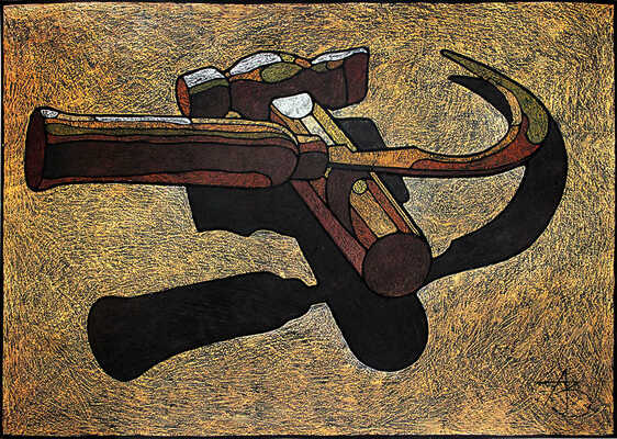 Забиронин Андрей Николаевич. «В сарае в углу я нашёл молоток Мала была рукоять, / но большой был боёк, и тут же под сеном лежал причудливый нож - сказал бы, / что серп, когда положил их на стол - они соединились»